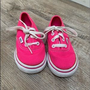 Pink Toddler Vans